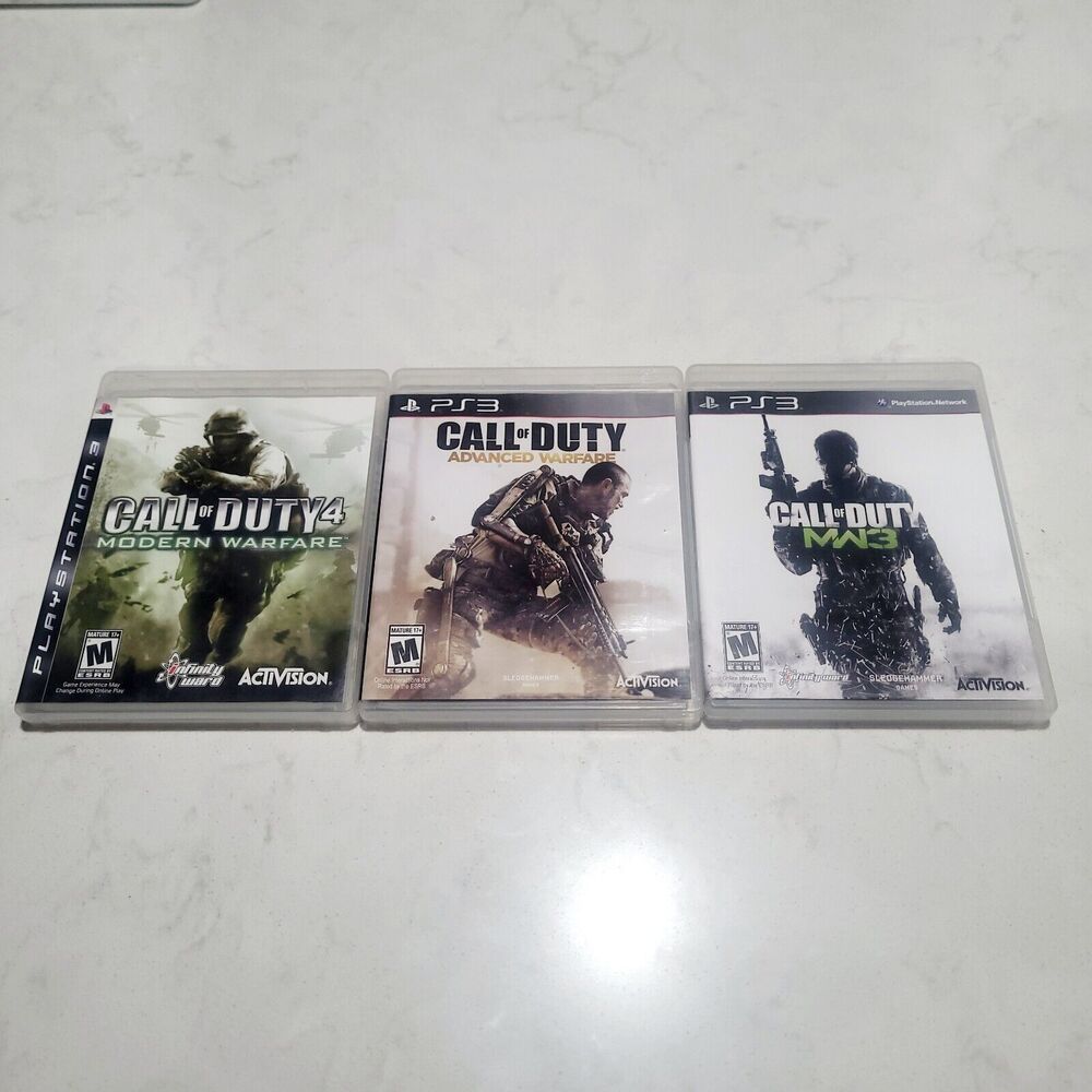 PS3 Game Lot Call of Duty 4 Modern Warfare Advanced Warfare MW3 Playstation CIB